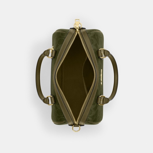 Coach Handbags - Rowan Satchel Bag In Signature Canvas